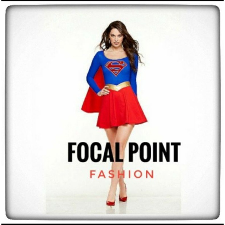 kostum Supergirl wanita dewasa Superman superhero Halloween costume