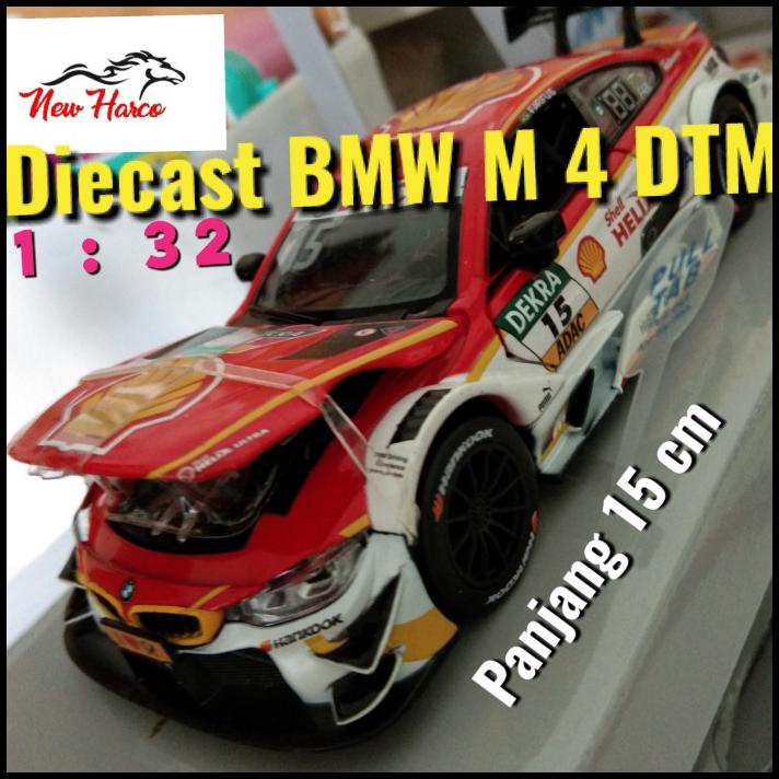 Diecast Bmw M4 Dtm Shell 1:32 Bahan Besi Alloy