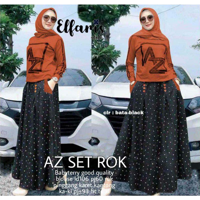 AZ SETELAN ROK Setelan Wanita Blouse + Rok