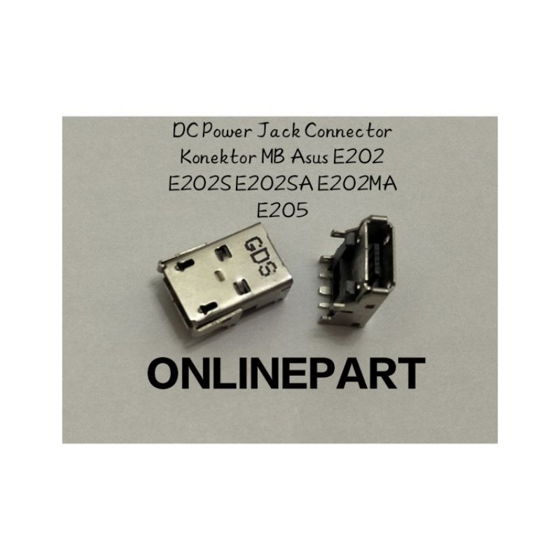 DC Power Jack Connector Konektor MB Asus E202 E202S E202SA E202MA E205