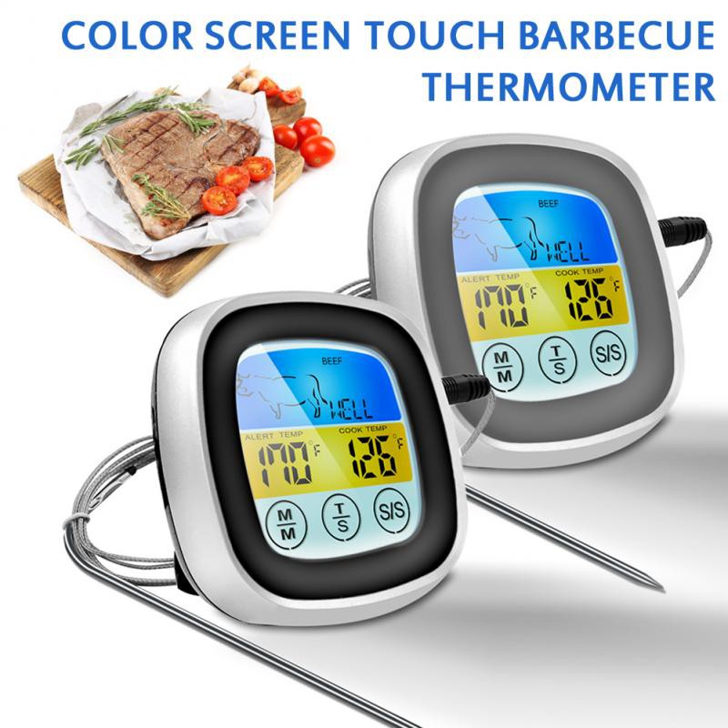 Thermometer Dapur Digital BBQ Kitchen Grill Food Touch Screen