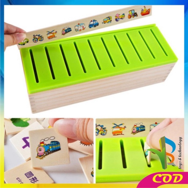 

RB-M176 Mainan Anak Puzzle Kayu Mainan Edukasi Bergambar Montessori Berkualitas