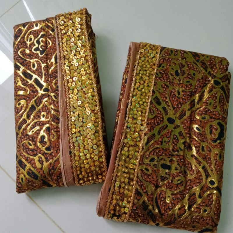 Sepasang jarik wiru payet tabur prodo ALUSAN