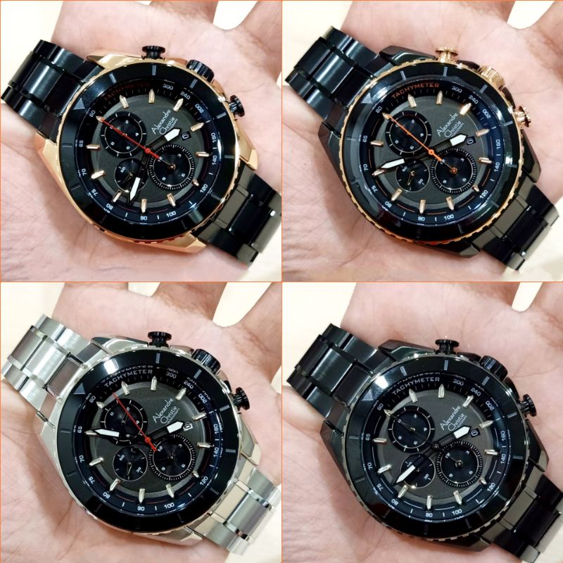 Jam Tangan Alexander Christie Pria AC 6503 Chronograph Original Garansi Resmi Alexandre Christie