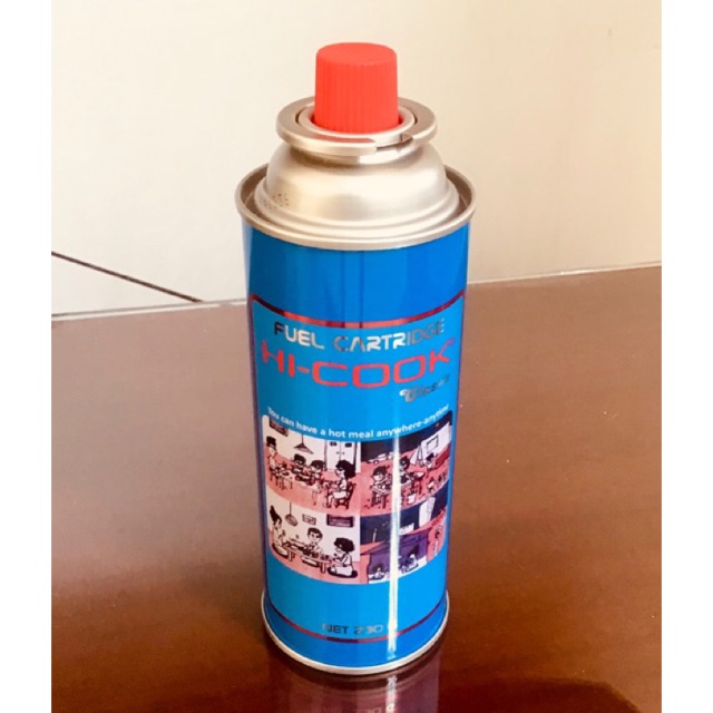 Gas kaleng 230 gram / gas portable hi cook bukan refil
