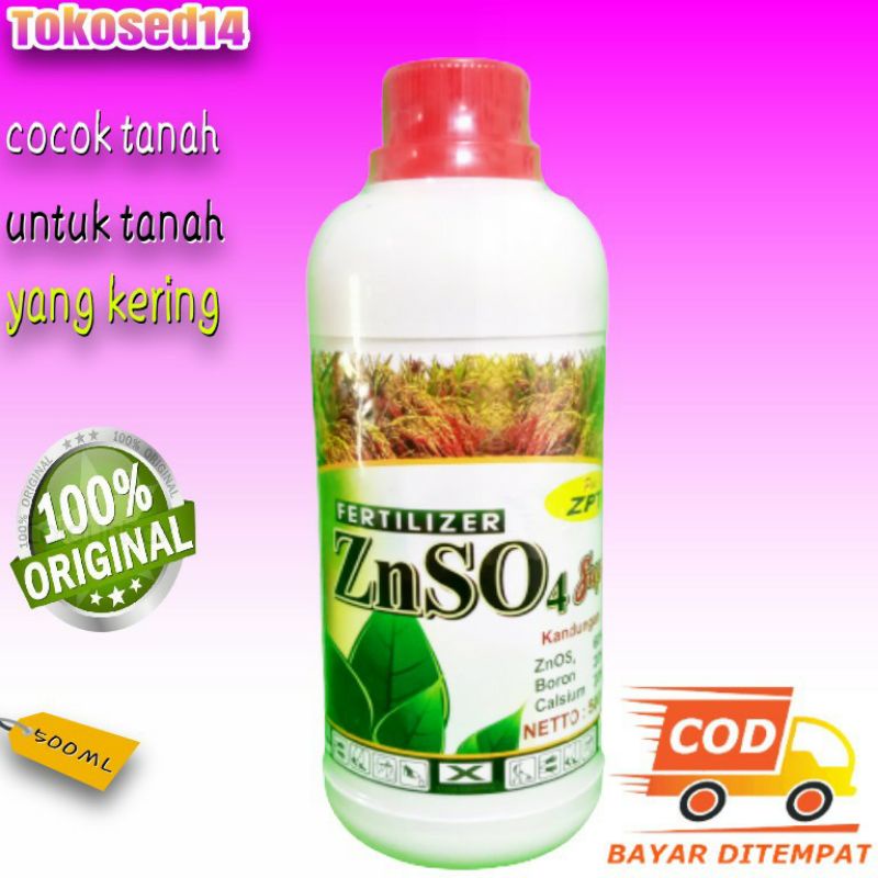 Znso4 ZN 1 liter  Pupuk plus zpt boron kalsium  zet en  UNTUK TANAH ASEM ASEMEN