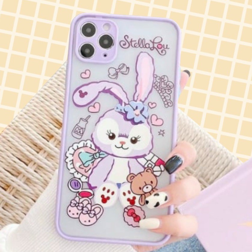 hybrid printing rabbit stella lou 2 case iphone 6 7 8 plus x xr xs max 11 12 pro max vivo Y21S Y33S 