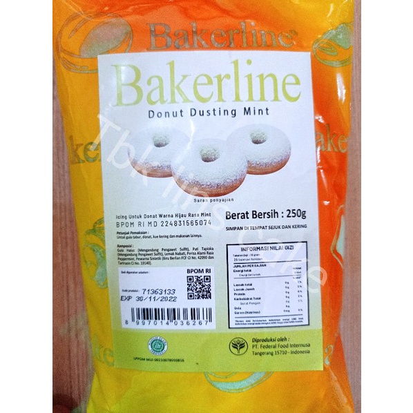 

Bakerline donut dusting/gula donat warna 250gr