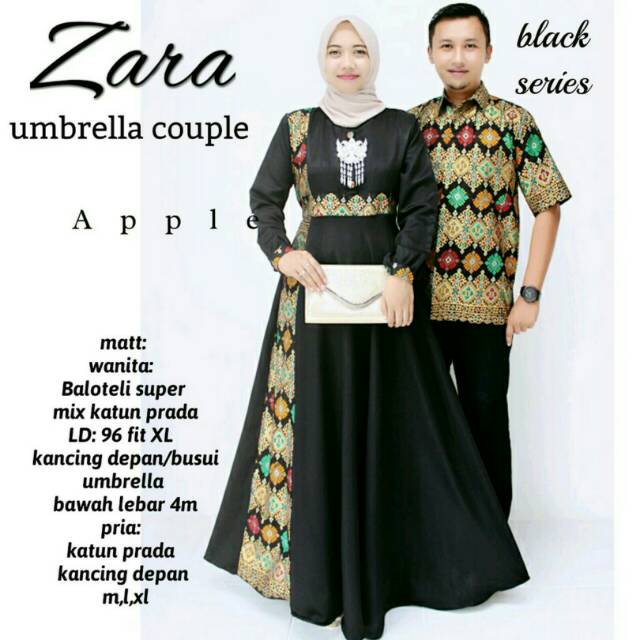 Batik Couple Kebaya / Sarimbit Gamis Zara