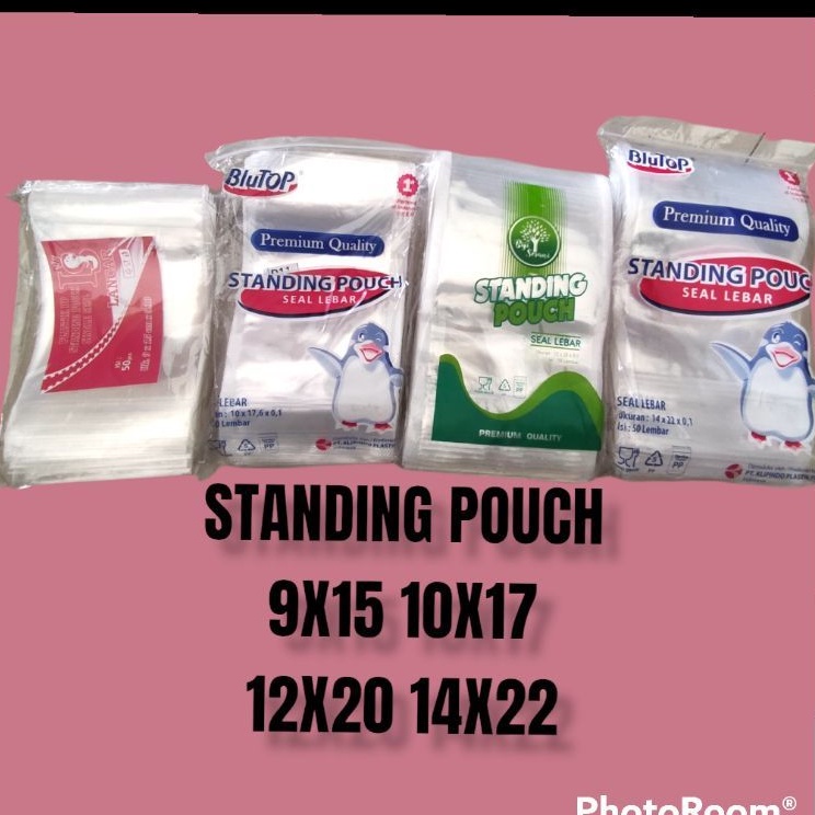STANDING POUCH 9x15  10x17 12x22 14x22 / plastik standing pouch basreng / standing pouch