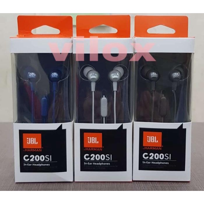 Handsfree Earphone Jbl By Harman C200Si Jack 3.5Mm Better Than C100Si