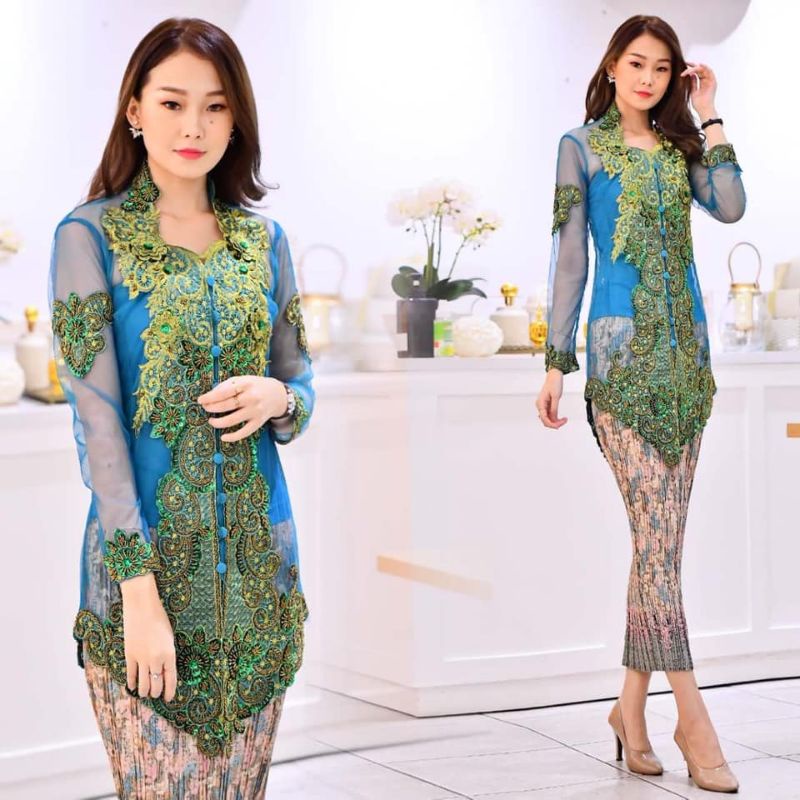 REALPICT SETELAN KEBAYA PAYET BORDIR/KEBAYA PAYET MODERN/KEBAYA PAYET PANJANG