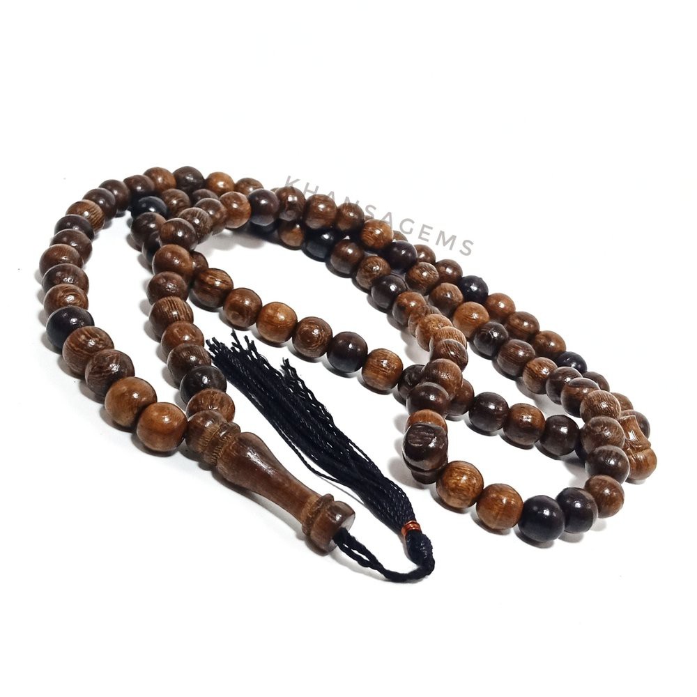 Tasbih Kayu Eksklusif Full Galih Kelor Isi 99 Butir Dim 8MM Top Quality Aksesories Keagamaan Ibadah Solat Dzikir Fashion Muslim