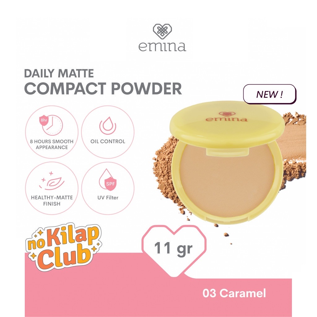 EMINA DAILY MATTE COMPACT POWDER 11GR -NJ