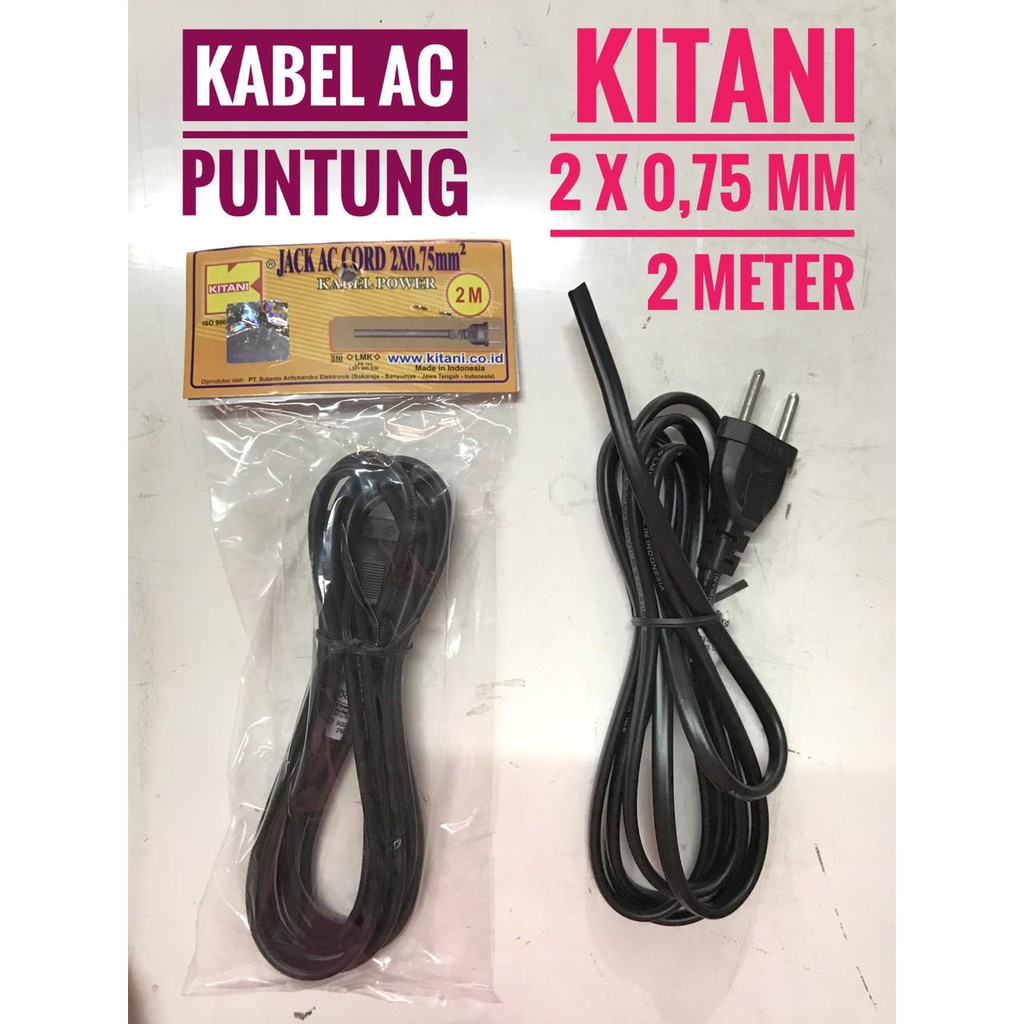 KABEL AC LISTRIK 2 meter