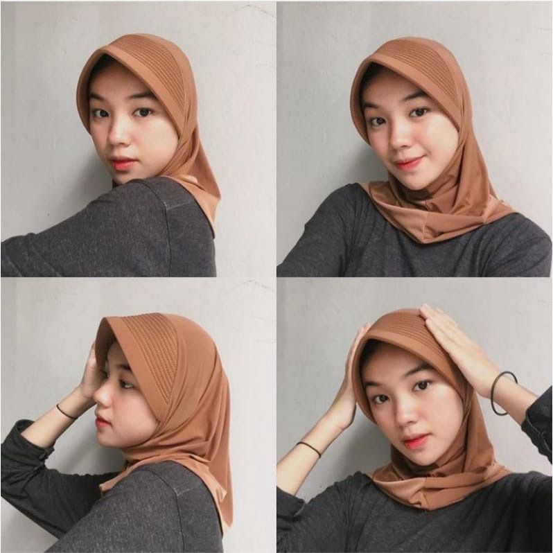 Hijab Sport Olahraga Pusatgrosir_solo/ Jilbab Sport Murah/ Jilbab Instan Jokowi-5