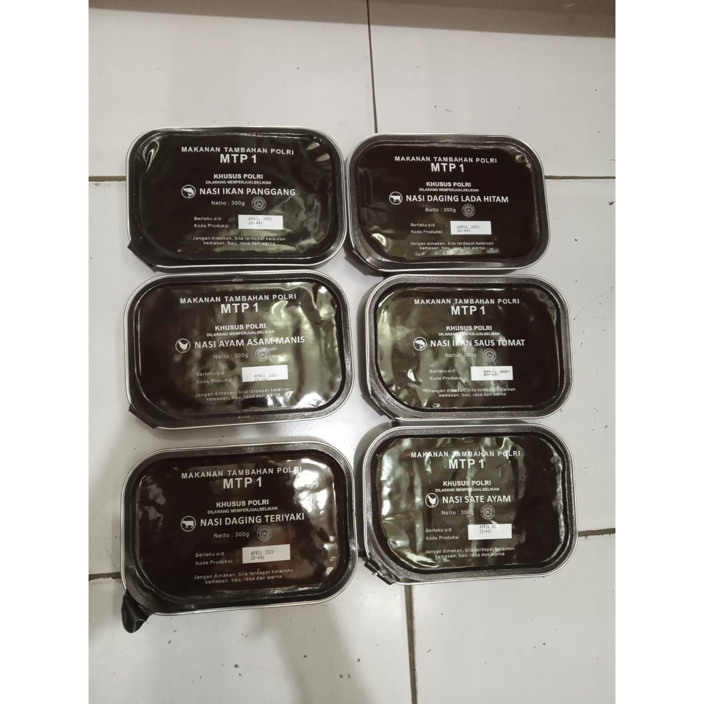 

Nasi Ransum MTP Makanan Padat Awet Kenyang Siap Saji Makanan Tambahan Polri