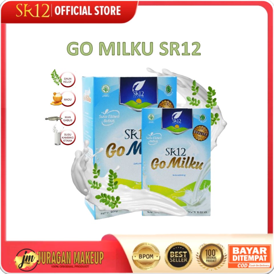 

GOMILKU SR12 SUSU KAMBING ETAWA / GO MILKU SUSU KUALITAS PREMIUM / SUSU BUBUK TANPA GULA BPOM