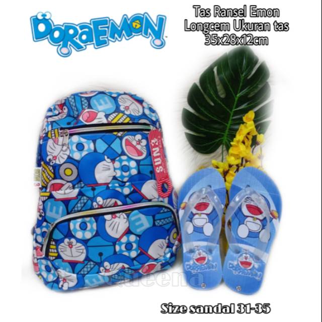 MARISA _ Tas Ransel Doraemon Lucu , tas Wanita doraemon FREE SANDAL , Tas Sekolah anak Karakter