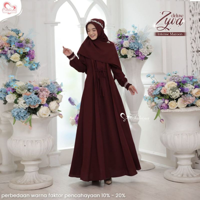 SALVINA// Gamis Zyva Deluxe Dress by Salvinahijab