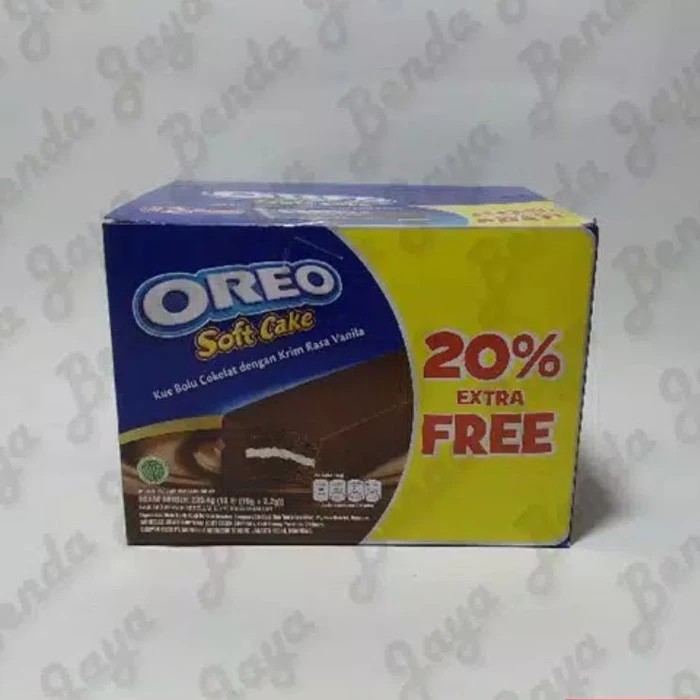 

Oreo Soft Cake rasa coklat dgn krim Vanilla2 ( 1 box )