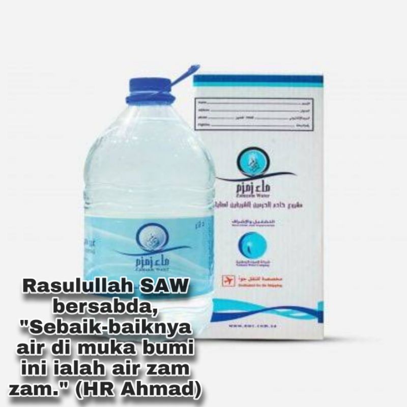 

Zamzam 5 liter original dijamin / Zam Zam