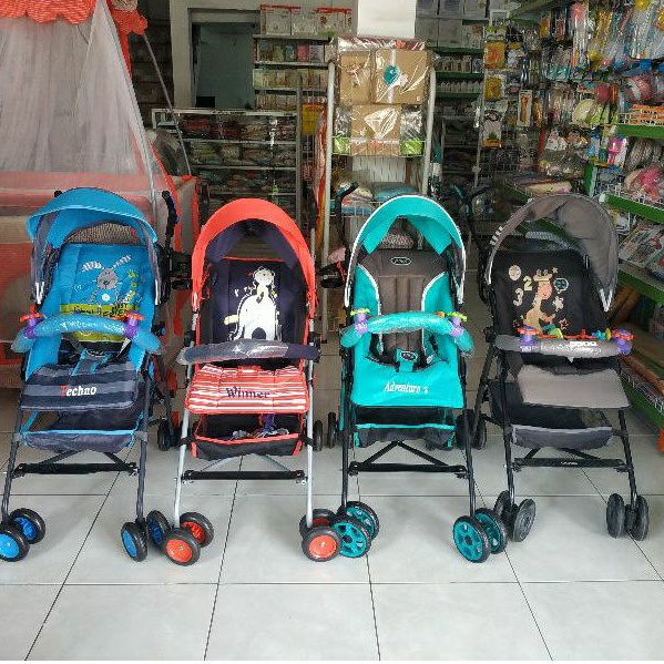 OBRAL tutup toko STROLLER PLIKO ADVENTURE 108 TECHNO 107 WINNER 106 DORONGAN BAYI PLIKO RODA 4 BUGGY