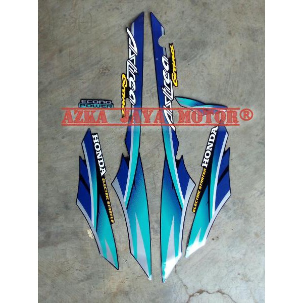 Striping - Sticker Honda Astrea Grand warna Biru