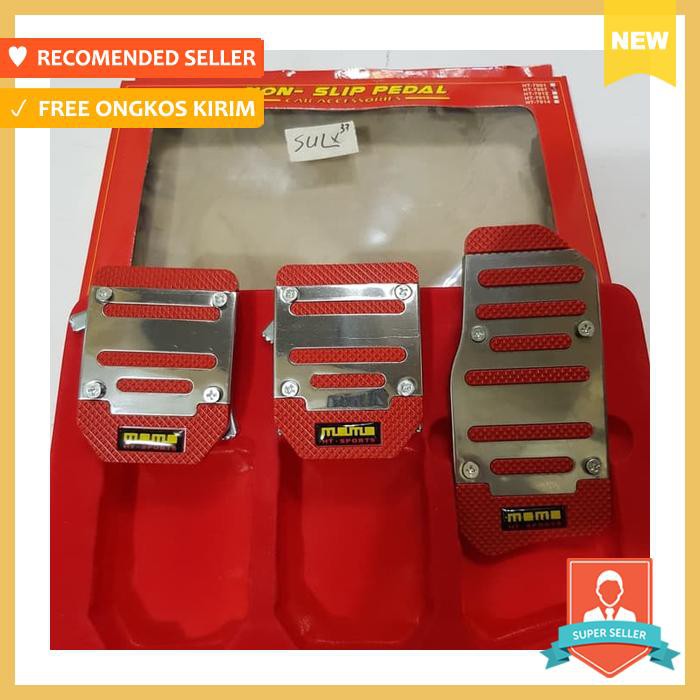 pedal mobil / cover pedal mobil / aksesoris pedal mobil manual momo