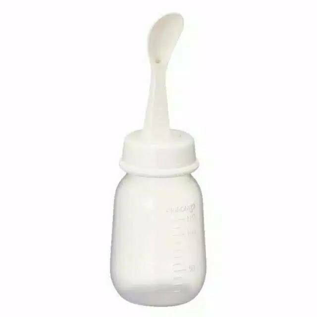 PIGEON - WEANING BOTTLE WITH SPOON 120 ML / BOTOL SENDOK /FOOD FEEDER