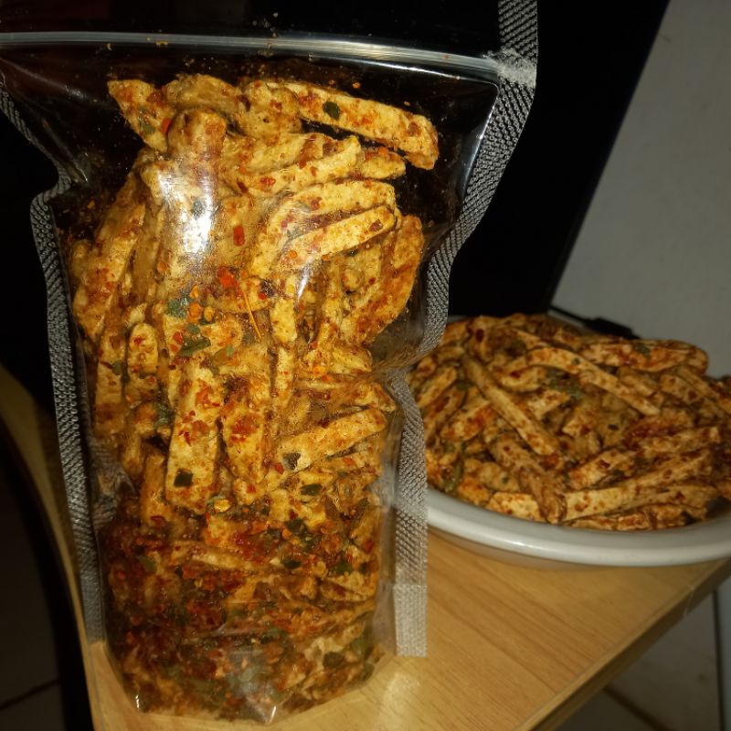 basreng stik goreng 1kg extra pedas daun jeruk baso goreng basreng murah grosir-4