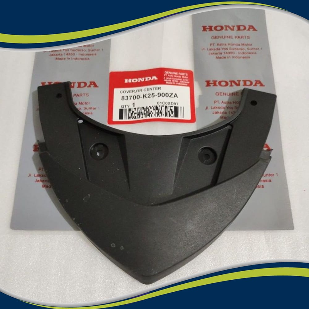 Cover Tail Sambungan Body Belakang Atas Lampu Stop Honda Beat FI 2012-2016 Hitam Original - TPS00064
