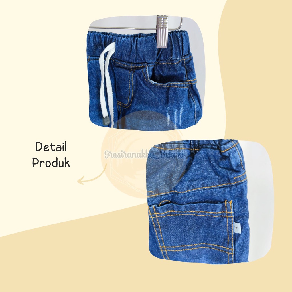 Celana Anak Jeans Pendek Size 3-5 Thn