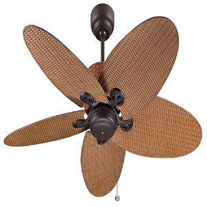 MT.EDMA 52in BAHAMA Ceiling Fan Dekoratif (Natural Ratan)