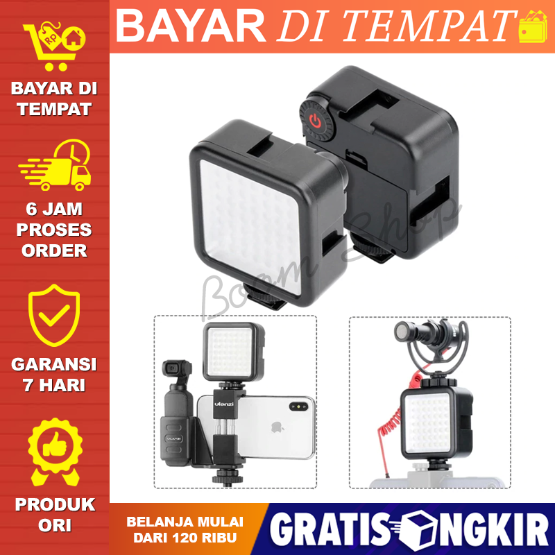 Lampu Kamera Lampu Hp Lampu LED Flash Camera Lampu Video Shooting Depan Ulanzi Video Light DSLR LED
