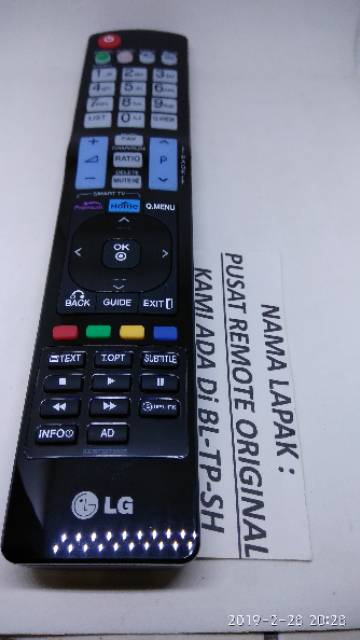 REMOTE REMOT SMART TV LG LED NON 3D ORIGINAL ASLI