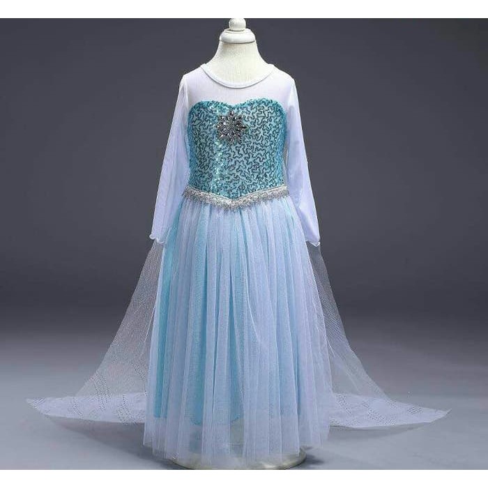 XK43 D86M8 Baju Kostum Anak Princess Anna Jubah Frozen Gaun Pesta Ulang Tahun Ultah_Denka Costume C