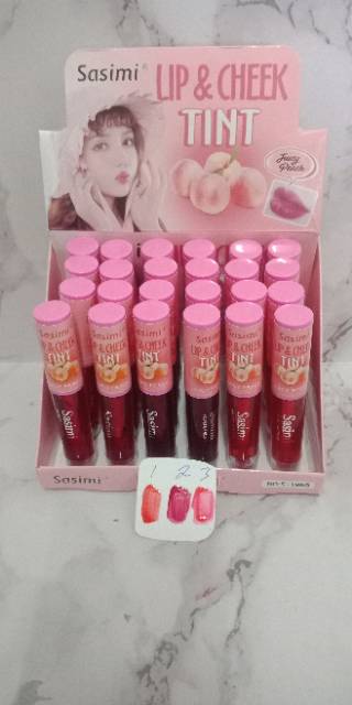 HARGA PER BOX !! LIP TINT SASIMI LIP&amp;CHEEK TINT GLOSSY MATTE S.1968