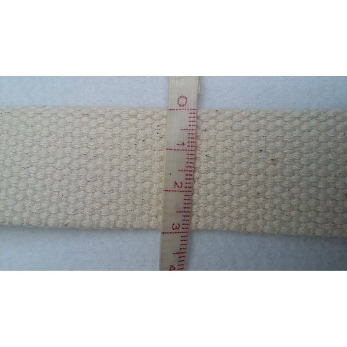 Tali webbing bisban katun 3 cm murah / meter BW
