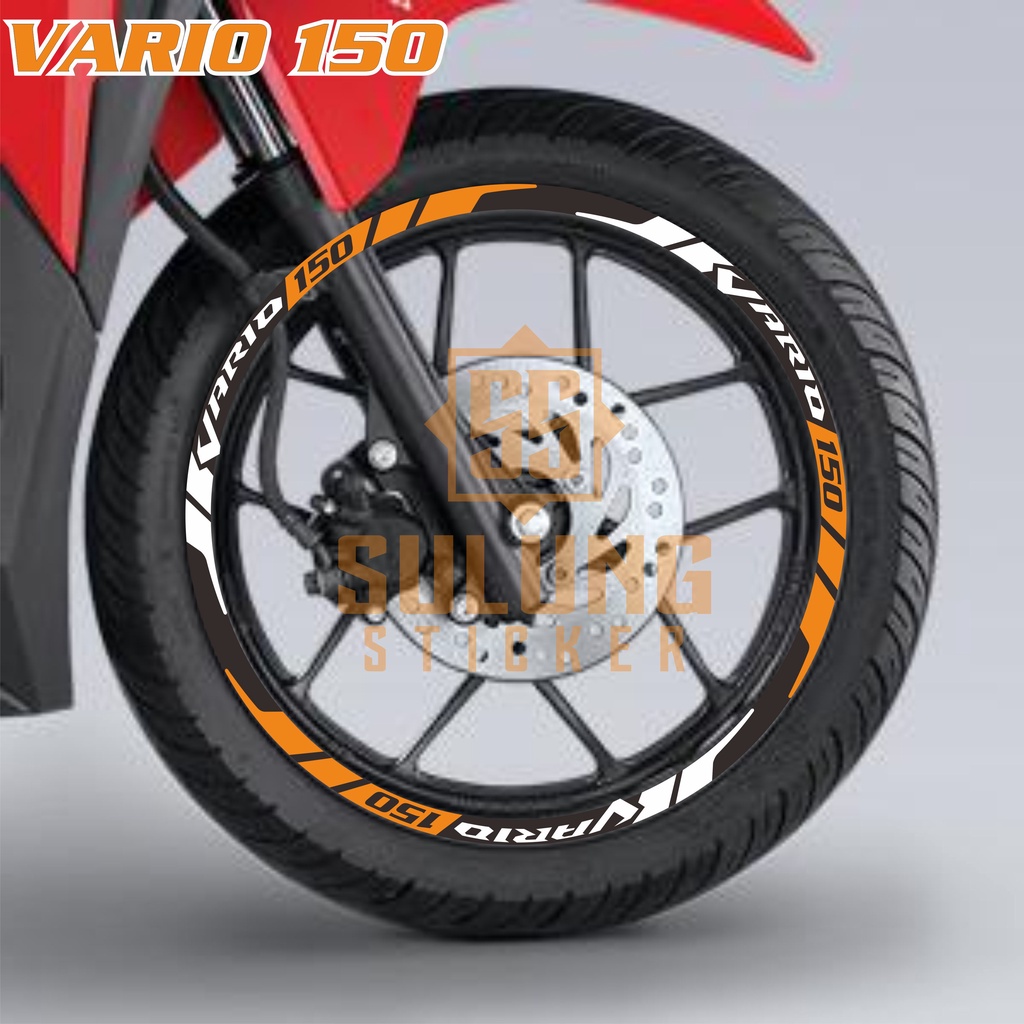 Stiker Lis Pelek Motor Honda Vario 150 Cutting Sticker Variasi Velg Keren Aksesoris Terbaru