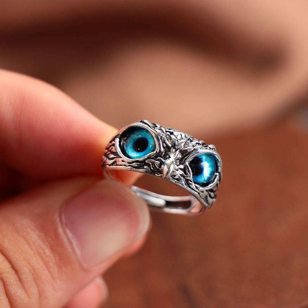 Top Statement Ring Demon Jewelry Cincin Vintage Gaya Hewan Retro