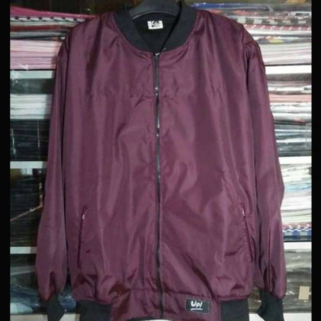 JAKET PARASUT POLOS BOMBER UP ORI