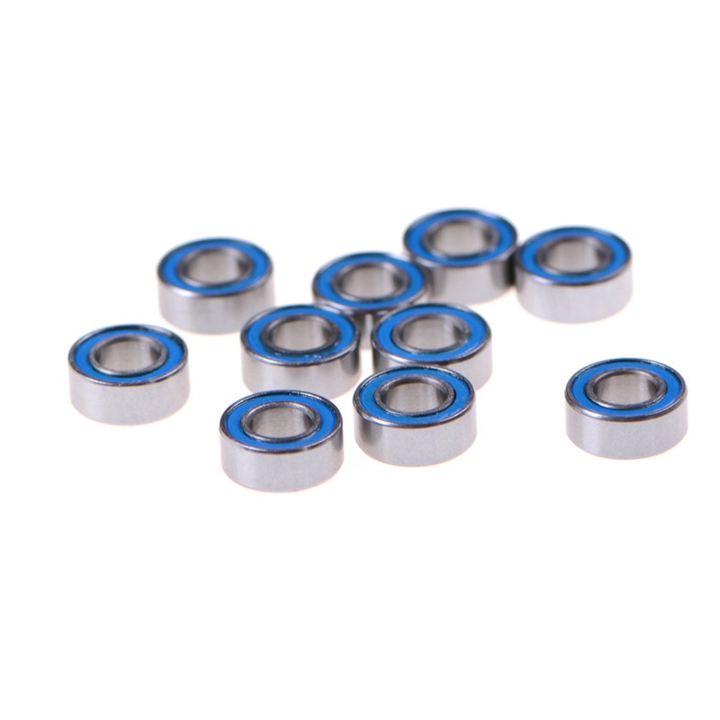 (Happy) 10pcs Mr105-2Rs Miniatur Bearing Segel Karet Ukuran 5x10 X 4mm