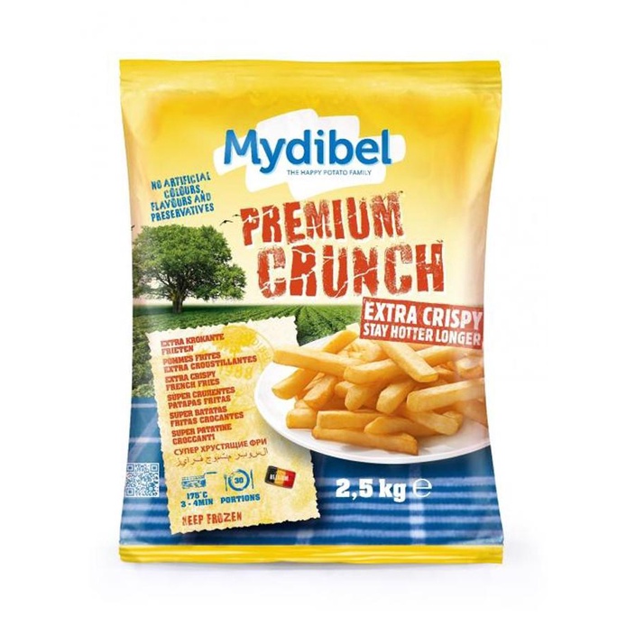 

MAKANAN BEKU / KENTANG MYDIBEL PREMIUM CRUNCH 2.5 KG NON COD