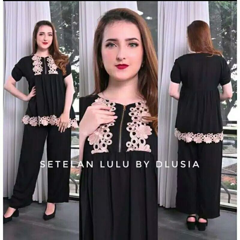 SETELAN CP LULU / SATU SET BAJU ARAB / SETELAN SANTAI / BAJU TIDUR CELANA PANJANG