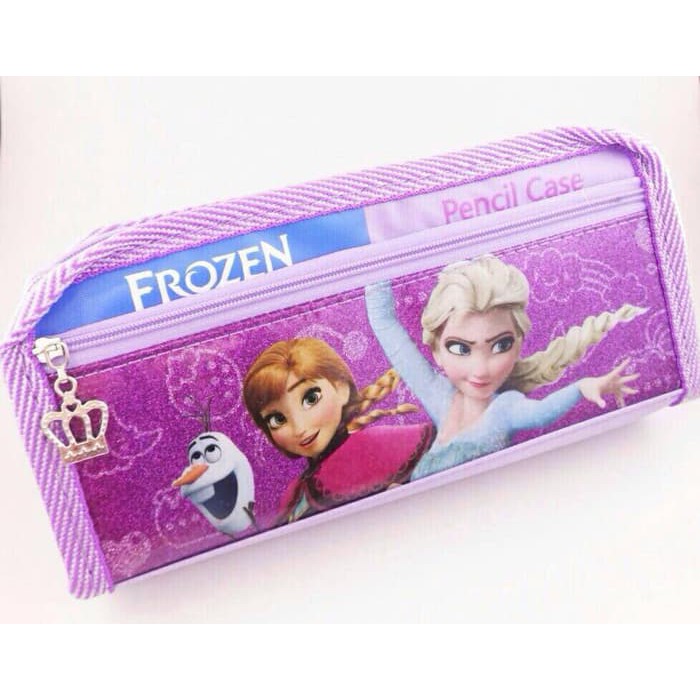 

Tempat kotak pensil kostak koker Frozen ungu