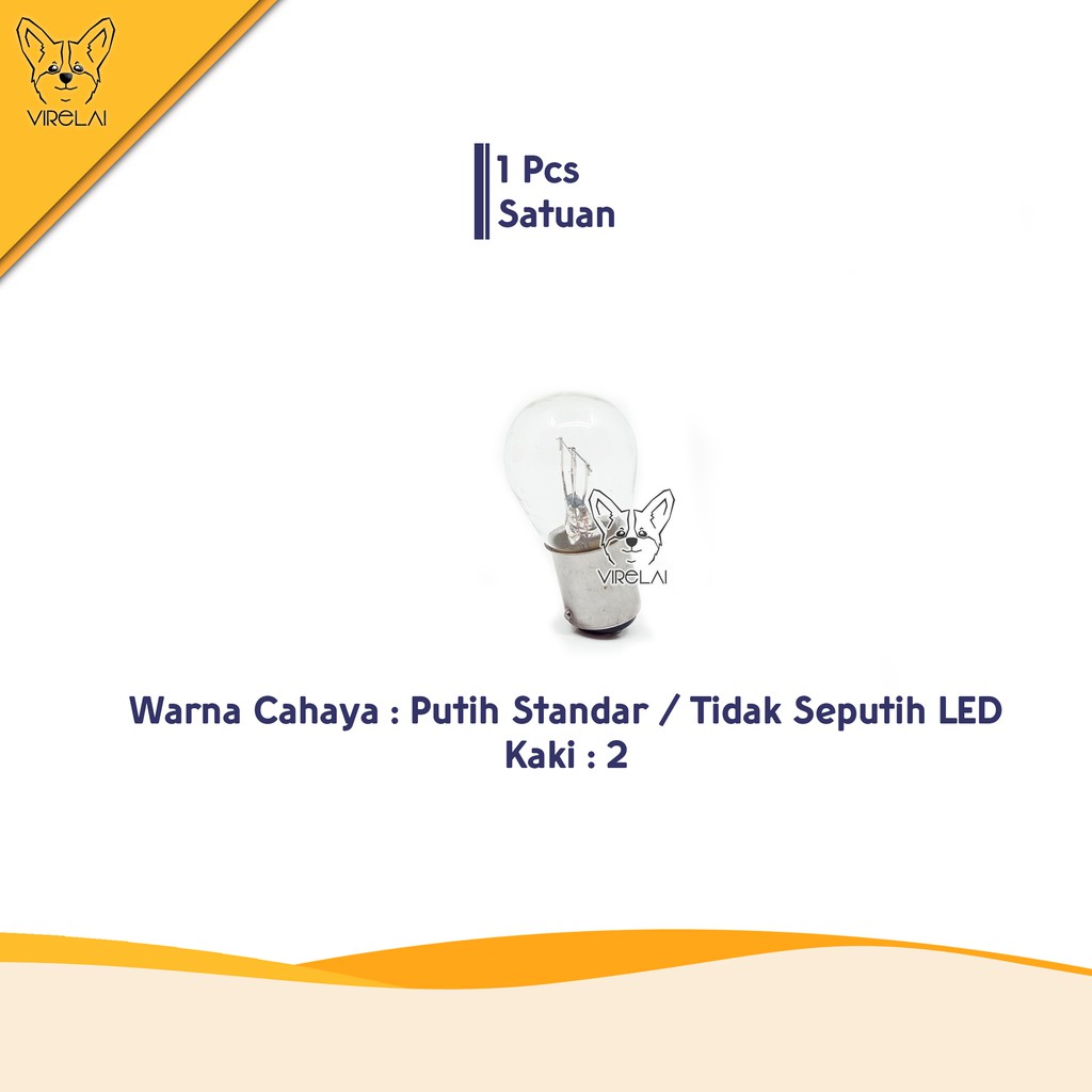[SATUAN] Bohlam Motor Universal Depan T19 / Belakang S25 [ISHIMA]