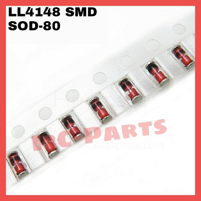 LL4148 1N4148 SMD SOD-80 LL34 0.5A 100V Fast Switching Diode 1206