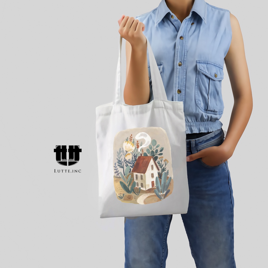 Tote bag Kanvas Original Lutte.Inc Totebag Laptop Tas Tote Dvw Series