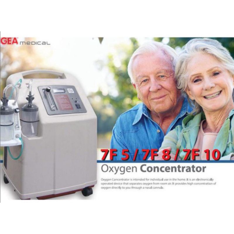 Oxygen Concentrator GEA 7F-5 LPM Oksigen Concentrator Mesin Penghasil Oksigen